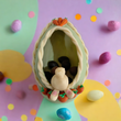 Huevo con conejo relleno de chocolates